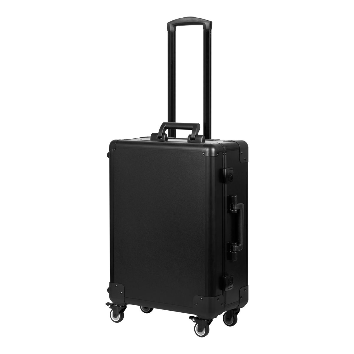 Portable black stand case for T-27, featuring an adjustable design, by ActiveShop, shown in a sleek, compact form.