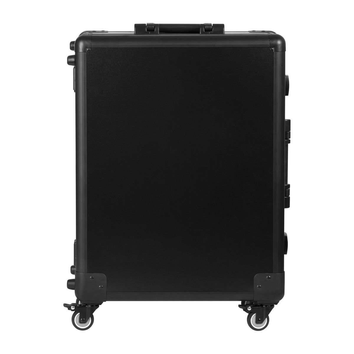 Black ACTIVESHOP portable stand T-27 case with adjustable support for electronic devices or equipment.