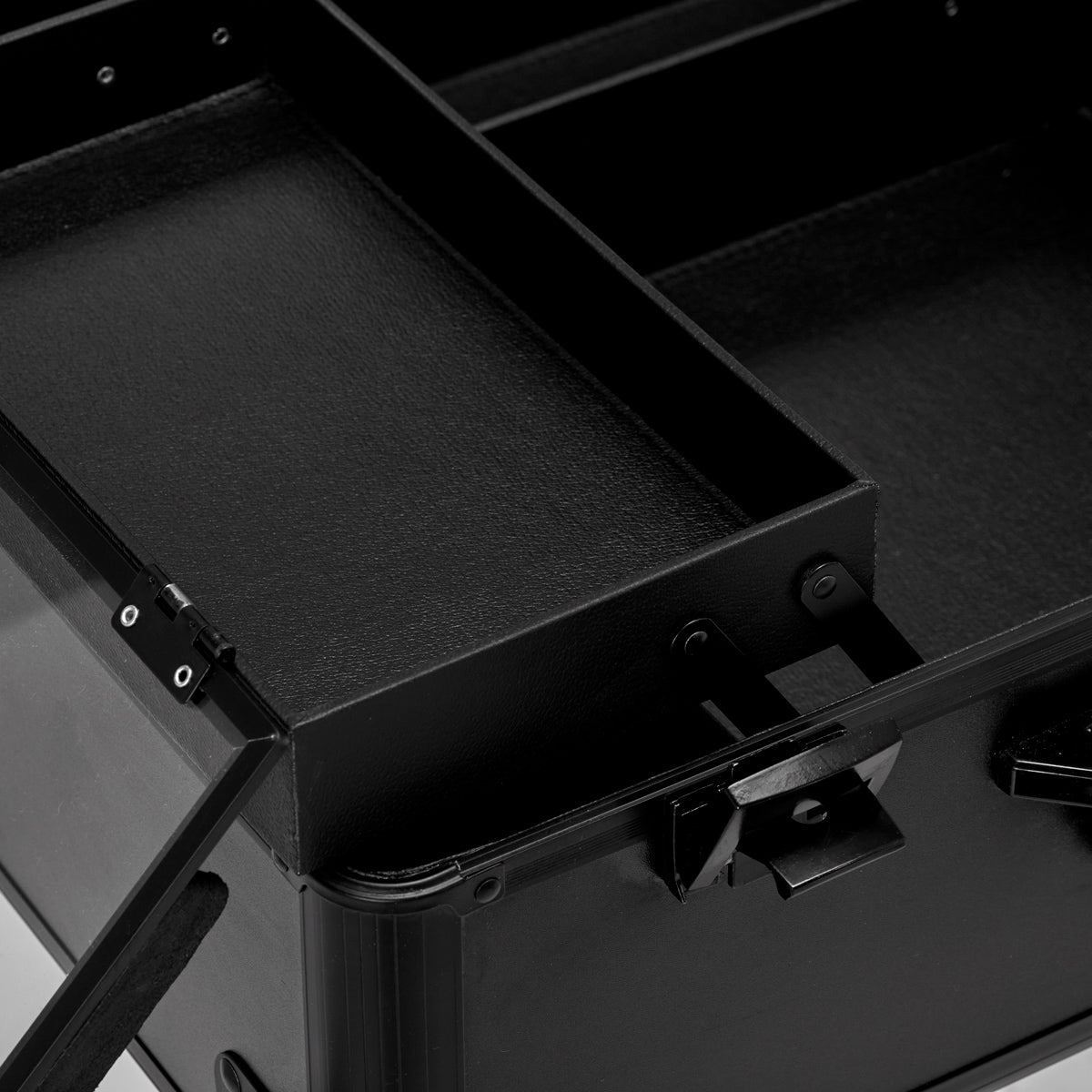 Portable black stand case for T-27, designed by Activeshop, featuring a sleek, durable structure for secure device protection.
