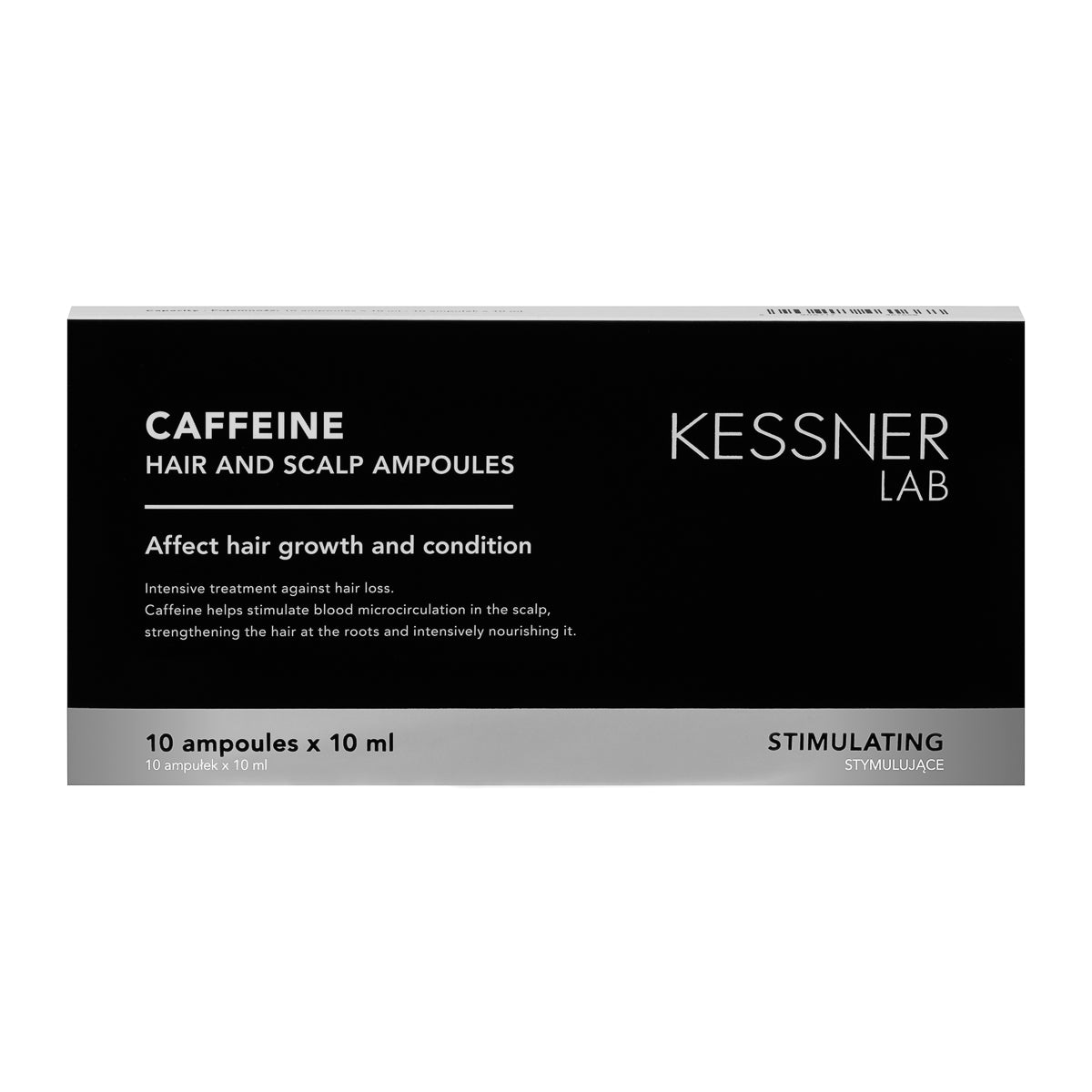 KESSNER LAB Caffeine ampoules for scalp and hair 10 x 10 ml - BVShop