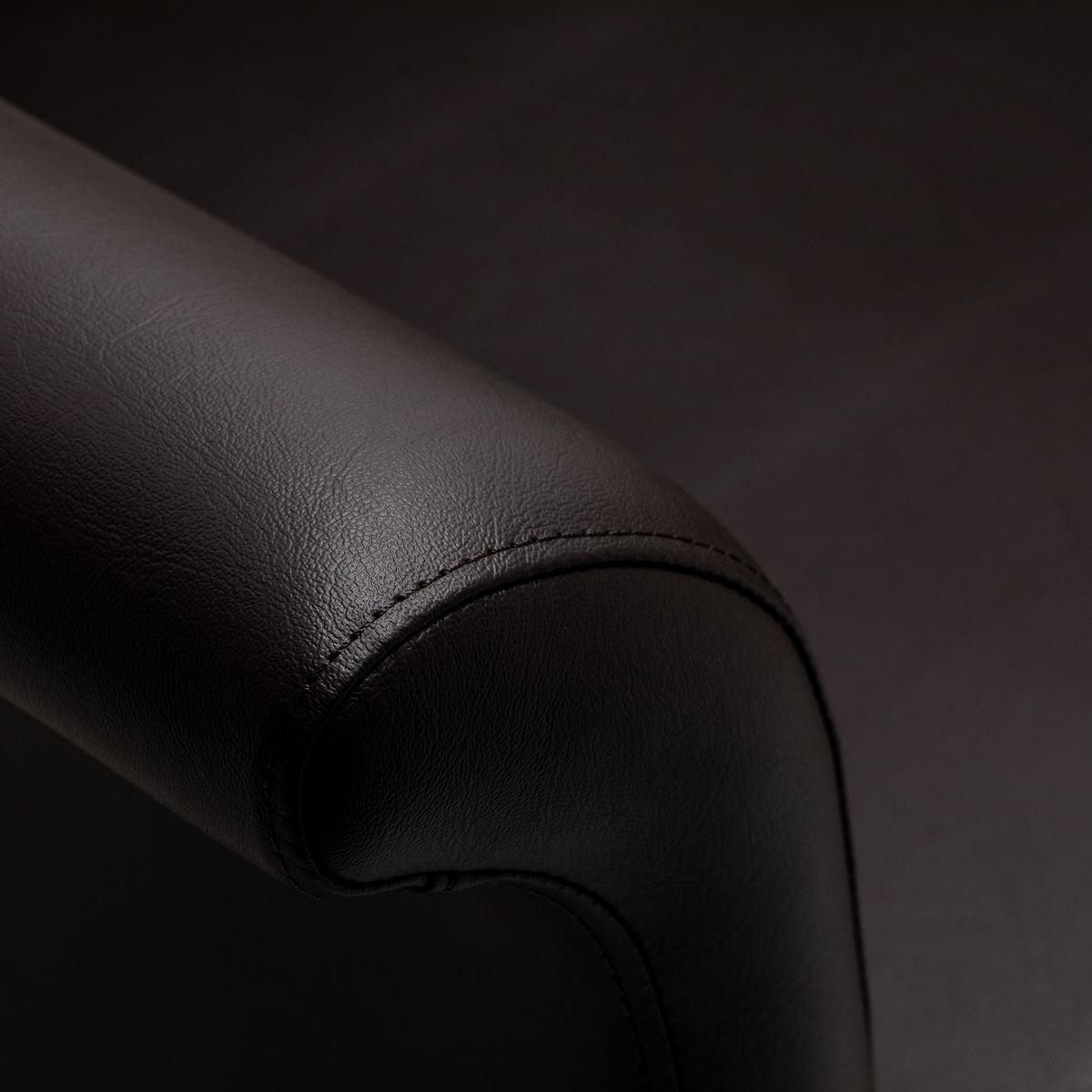Brown Gabbiano Lucca hairdressing chair with padded seat and backrest, adjustable height, and sleek modern design.