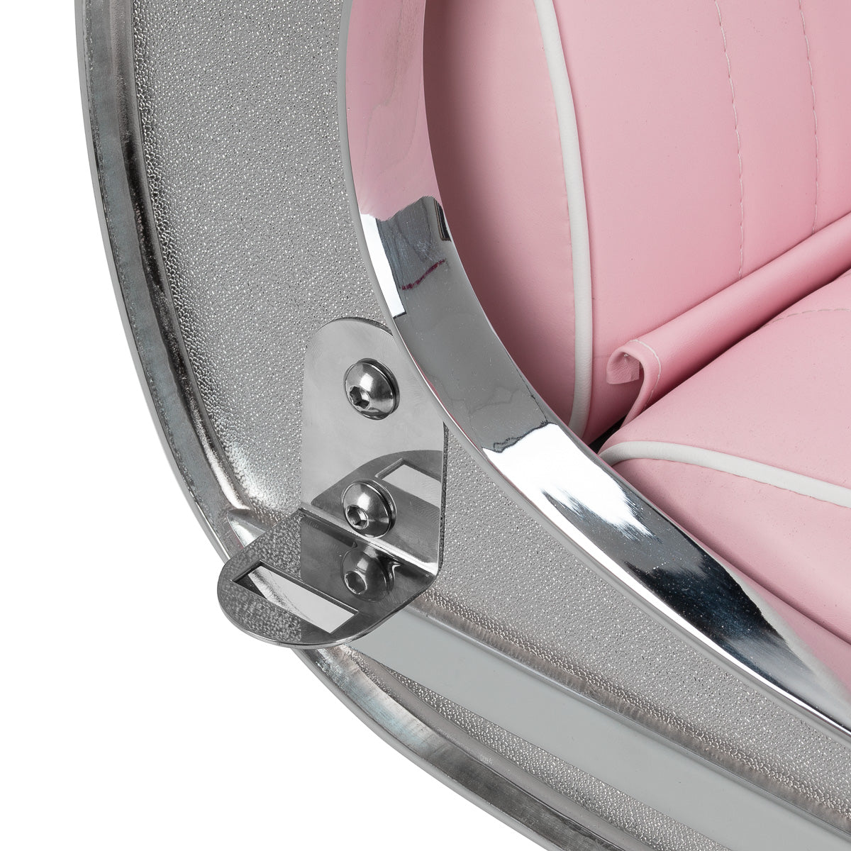 Gabbiano Visionerio barber chair pink chrome frame - BVShop