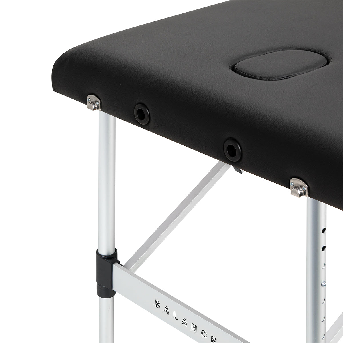 BALANCE aluminium folding massage table 3 segment black - BVShop