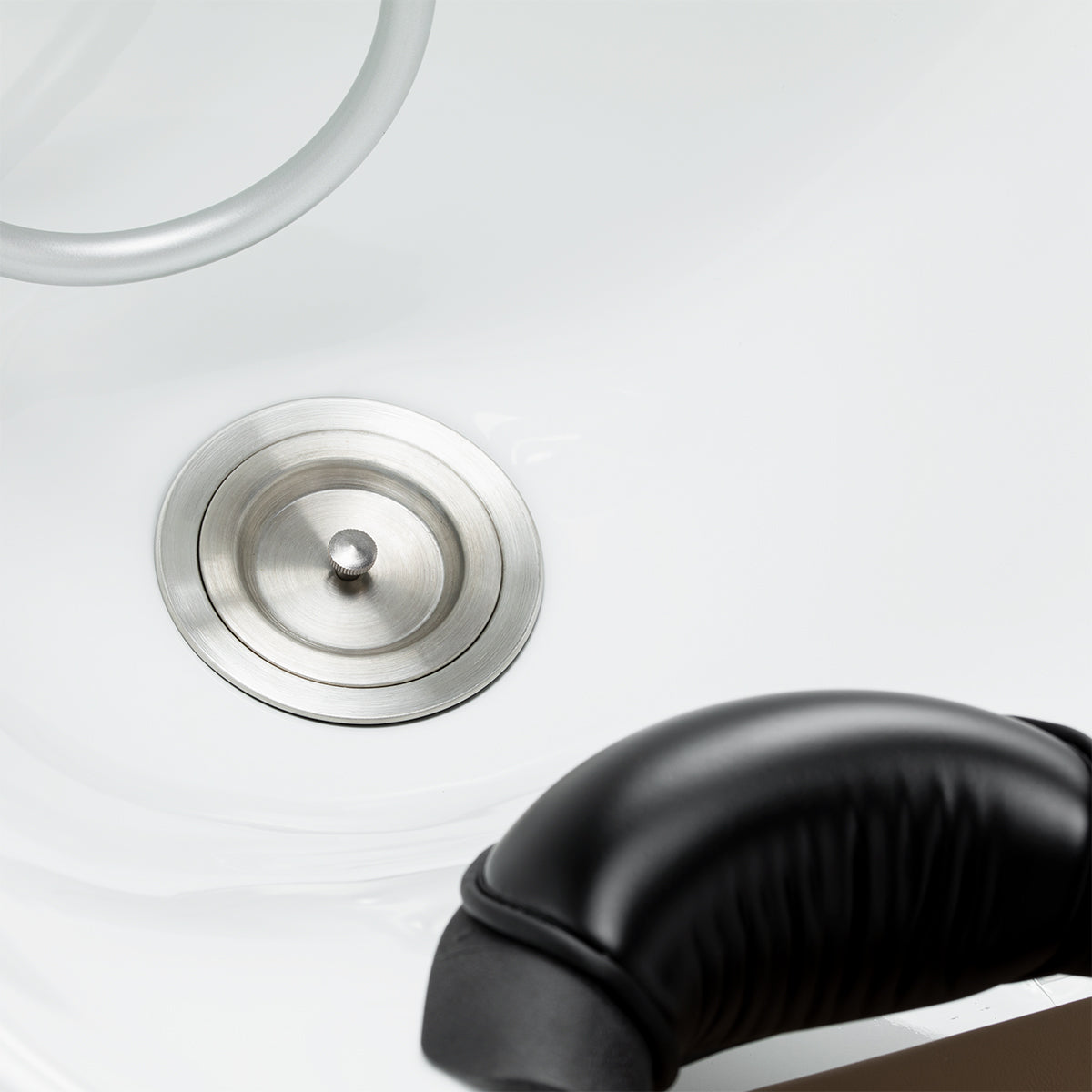 Gabbiano Sylvia Plus Elektrische Friseurwaschanlage Mit Massage – Beige · Ablaufdetail