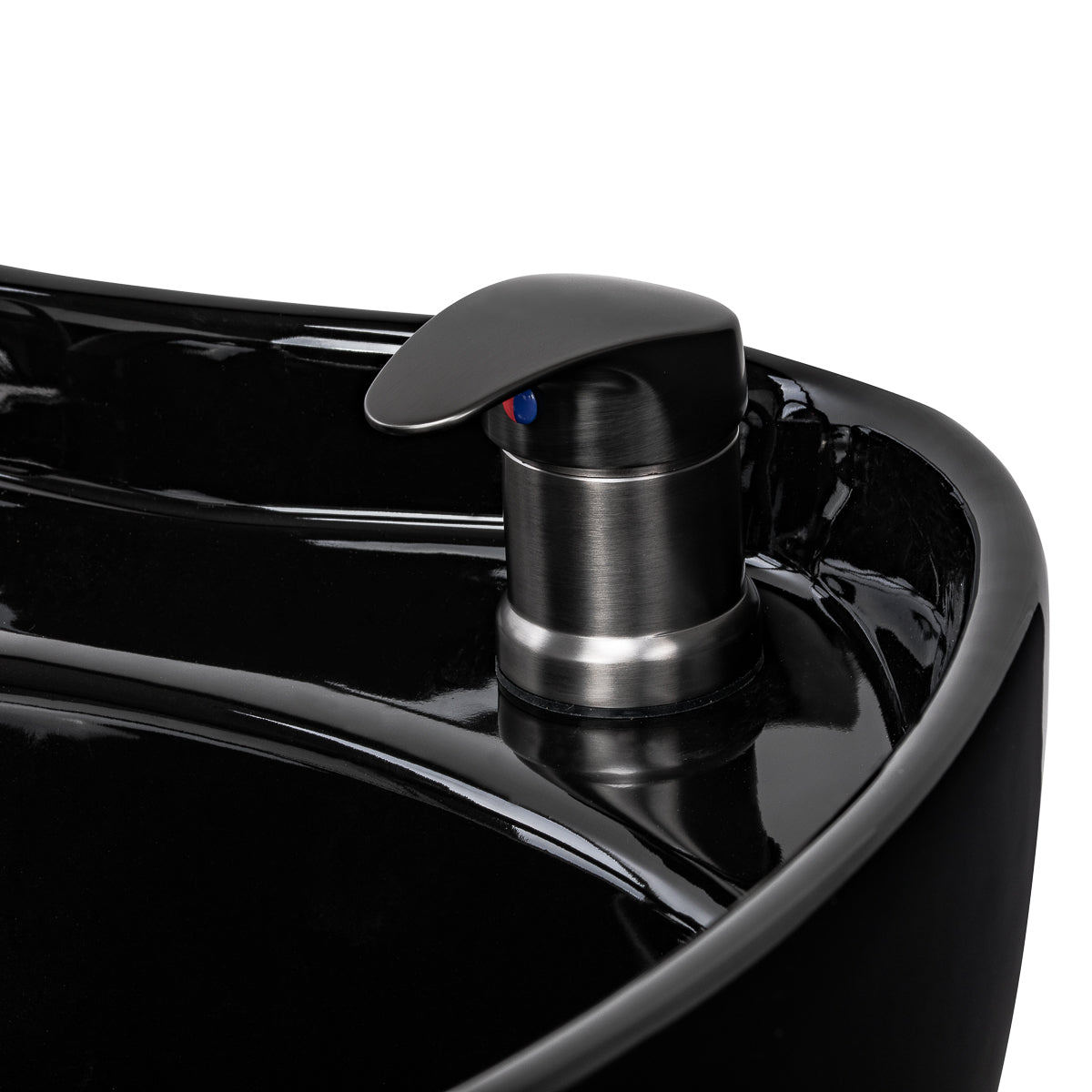Gabbiano Ines Elektrische Friseurwaschanlage Mit Massage – Schwarz · Mischbatterie