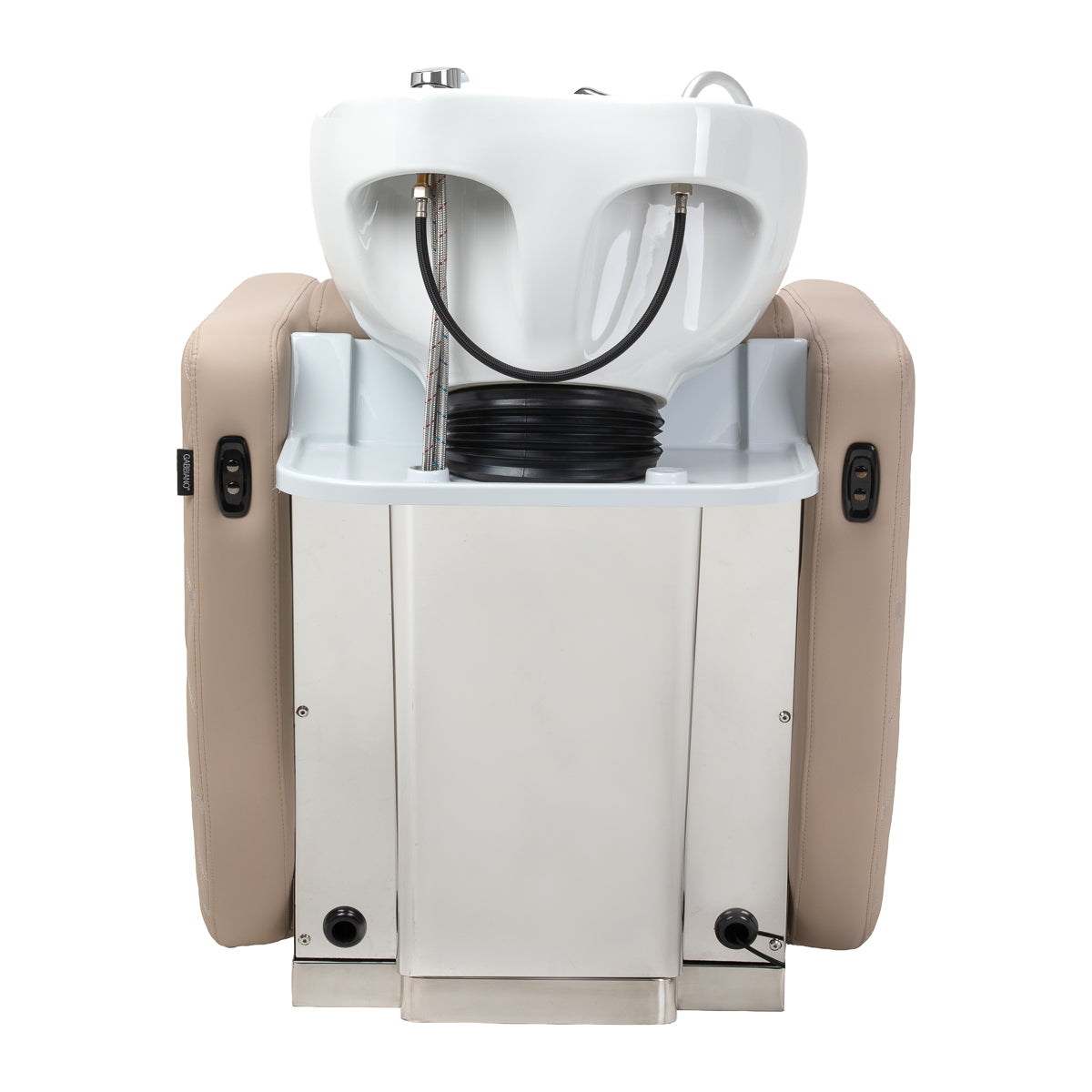 Gabbiano Ines Elektrische Friseurwaschanlage Mit Massage – Beige · Rückansicht