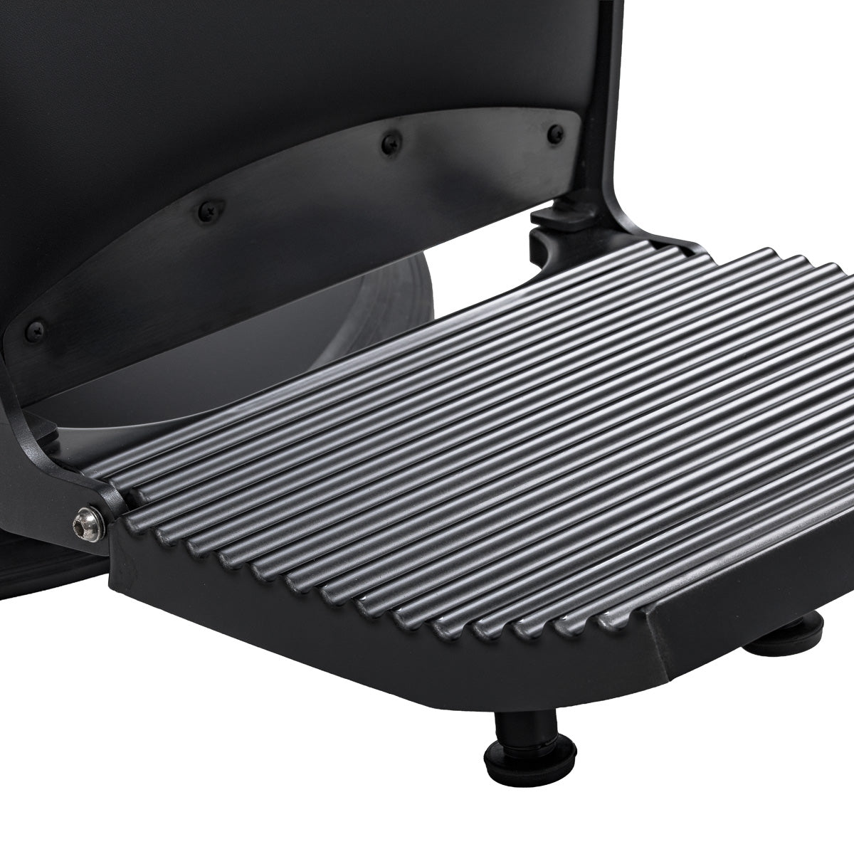 Gabbiano Continental Barberstuhl Mit Massage – Schwarz · Fußstützendetail