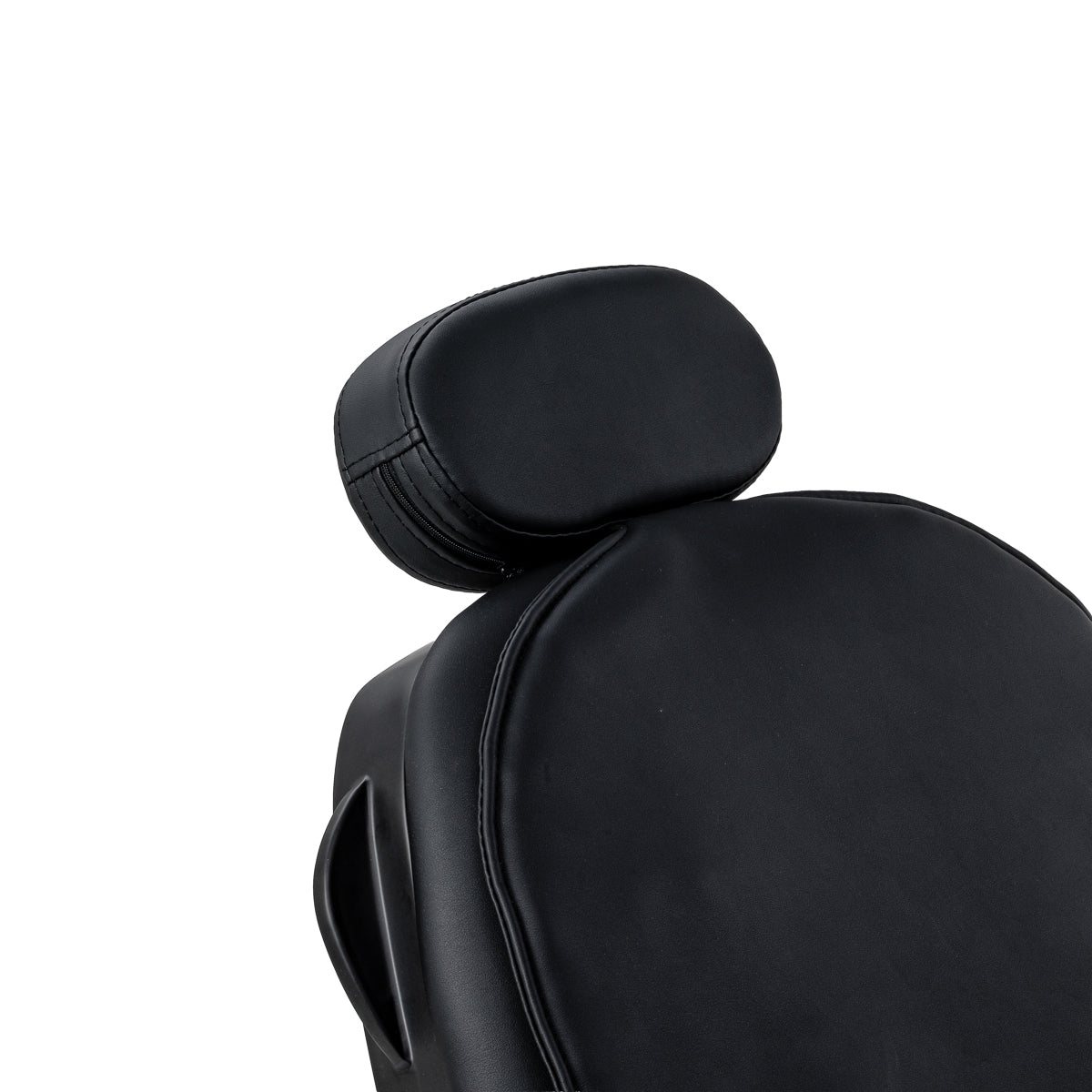 Gabbiano Francesco Barberstuhl Mit Massage – Schwarz, Schwarze Basis · Kopfstütze