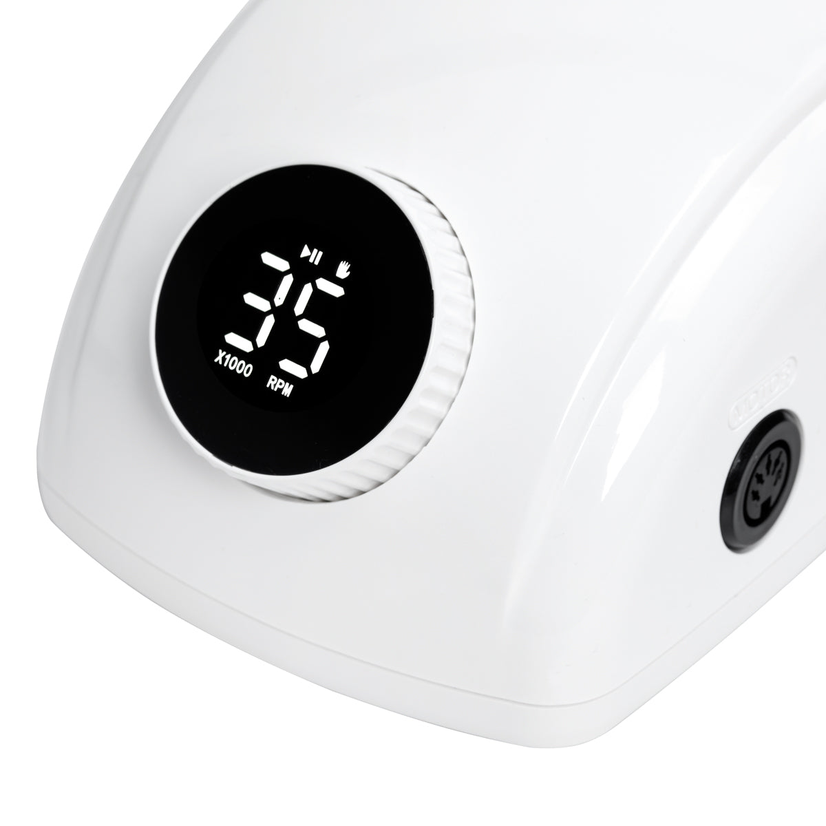 EXO Futura Nagelfräser 65W – Weiß · Digitaldisplay