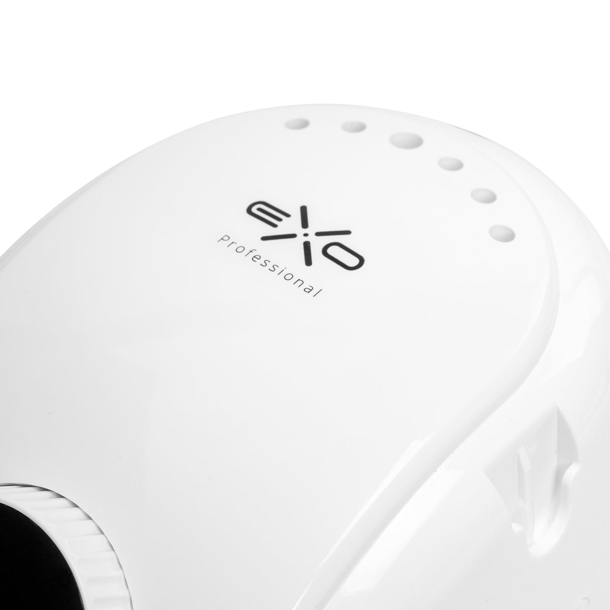 EXO Futura Nagelfräser 65W – Weiß · Fräserablage