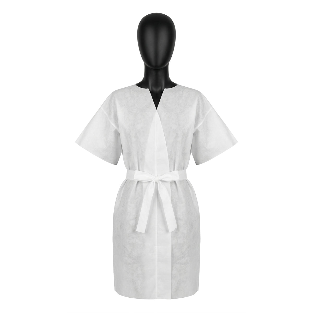 Disposable short sleeve bathrobe 10 pcs for salon and spa hygiene