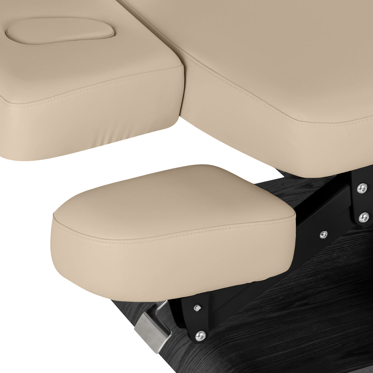 Sillon Relax Elektrische SPA-Liege – Beige, Untergestell Schwarz · Armablage