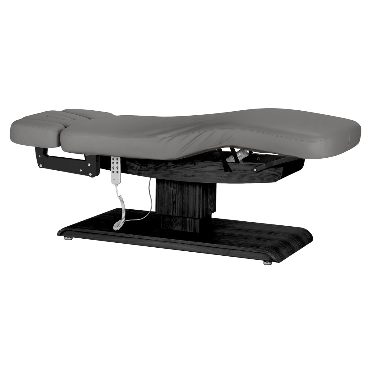 Sillon Relax Elektrische SPA-Liege – Grau, Untergestell Schwarz · Gesamtansicht