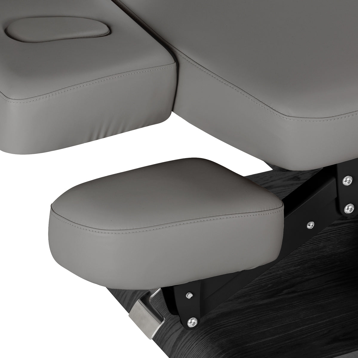 Sillon Relax Elektrische SPA-Liege – Grau, Untergestell Schwarz · Armablage