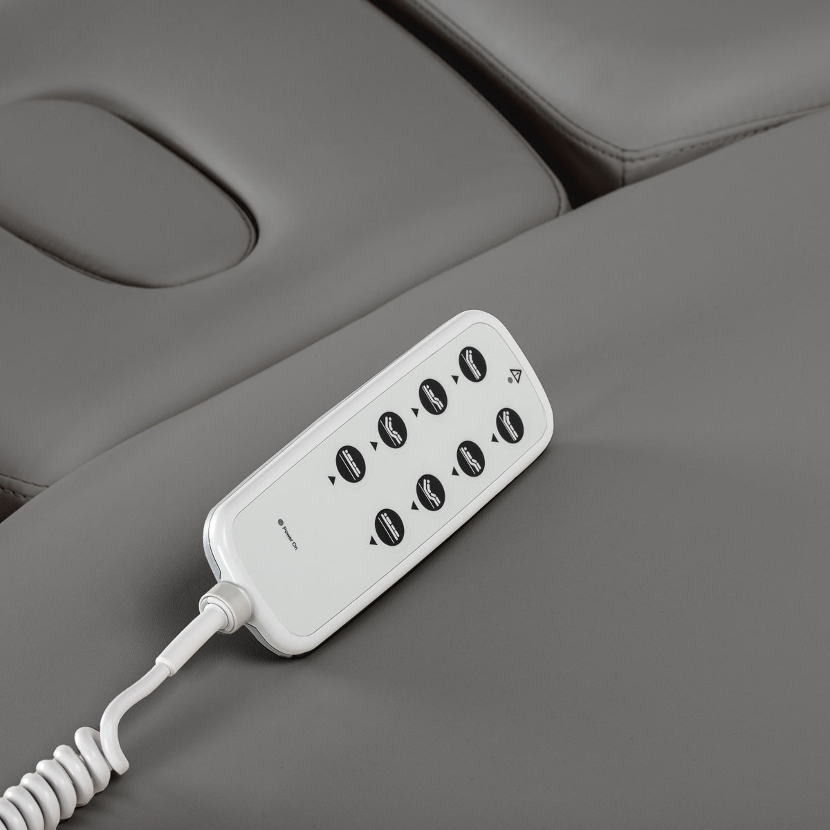 Sillon Relax Elektrische SPA-Liege – Grau, Untergestell Schwarz · Fernbedienung