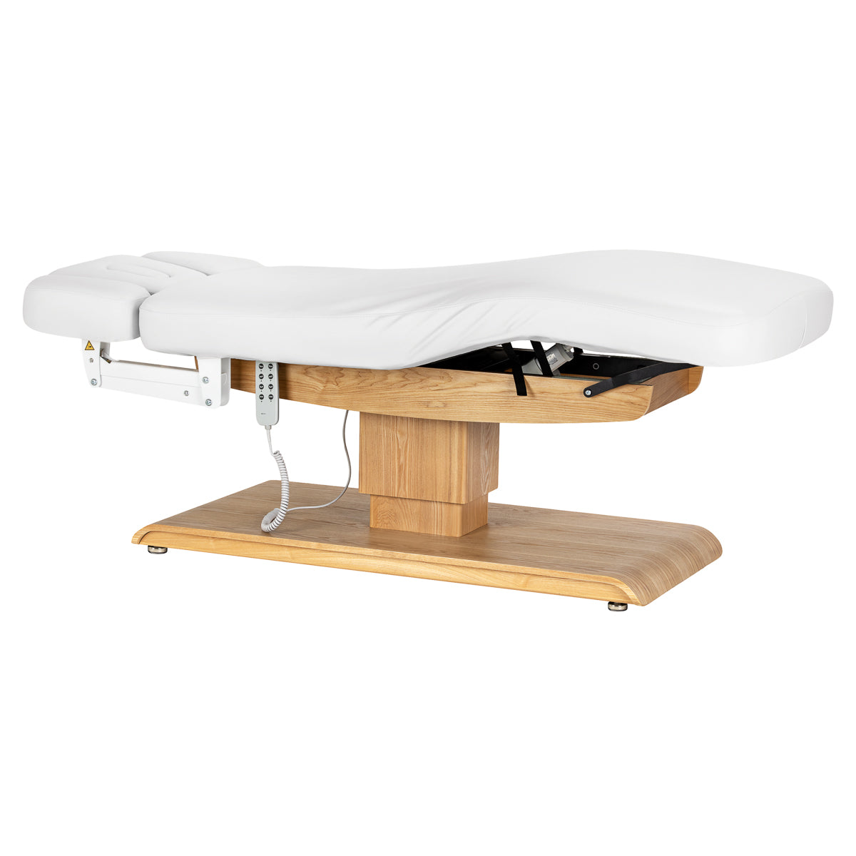 Sillon Relax · weiß / hellbraun · flache Position