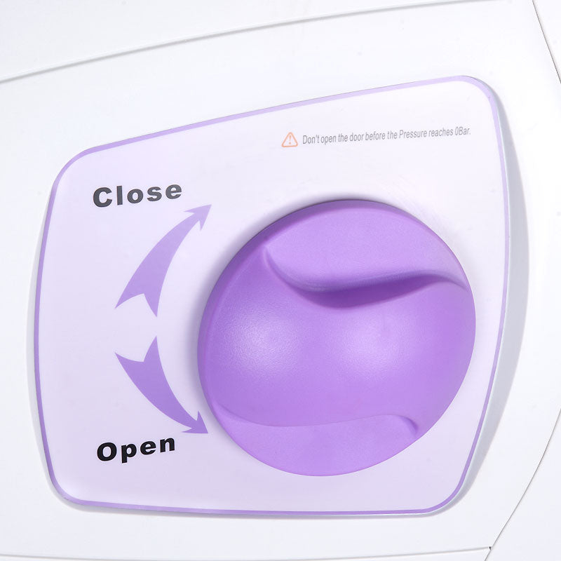 Autoclave Medical Class B 12L by Beauty System with printer, showcasing the sterilizer with digital control panel.