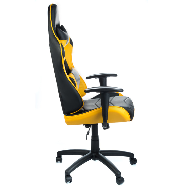 Fotel gamingowy RACER CorpoComfort BX-3700 Żółty - BVShop