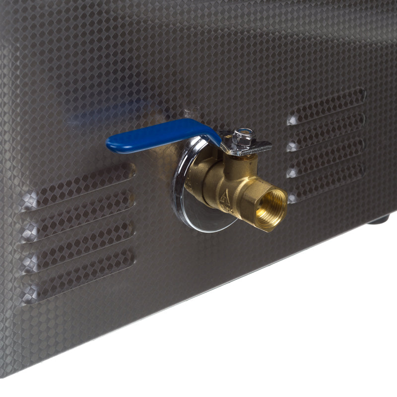 Ultrasonic Cleaner 15L by Beauty System, showing a large stainless steel ultrasonic cleaning tank with control panel.