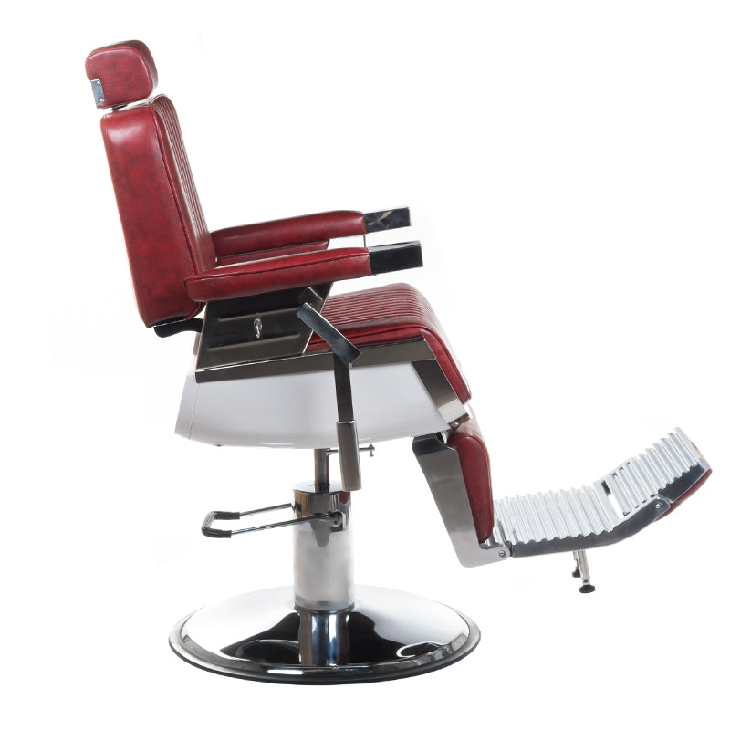 Fotel barberski LUMBER BH-31823 Burgundy - BVShop