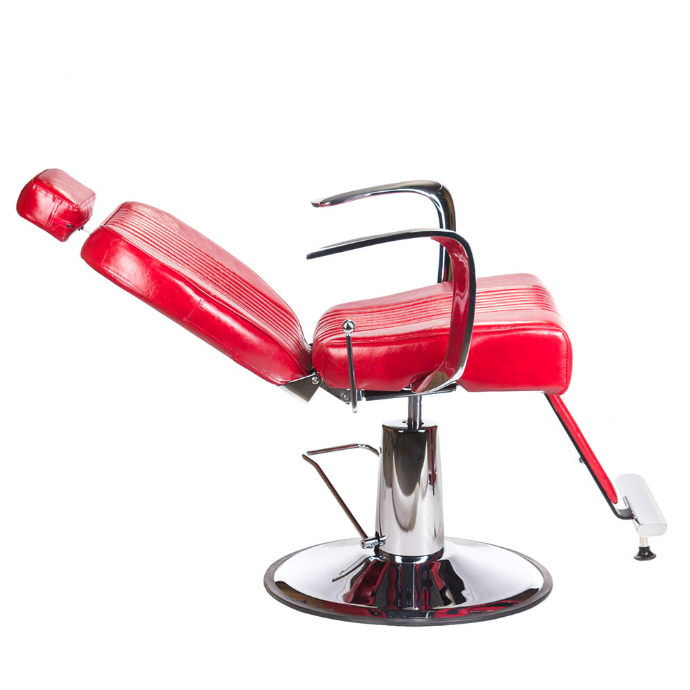 Fotel barberski OLAF BH-3273 Czerwony - BVShop