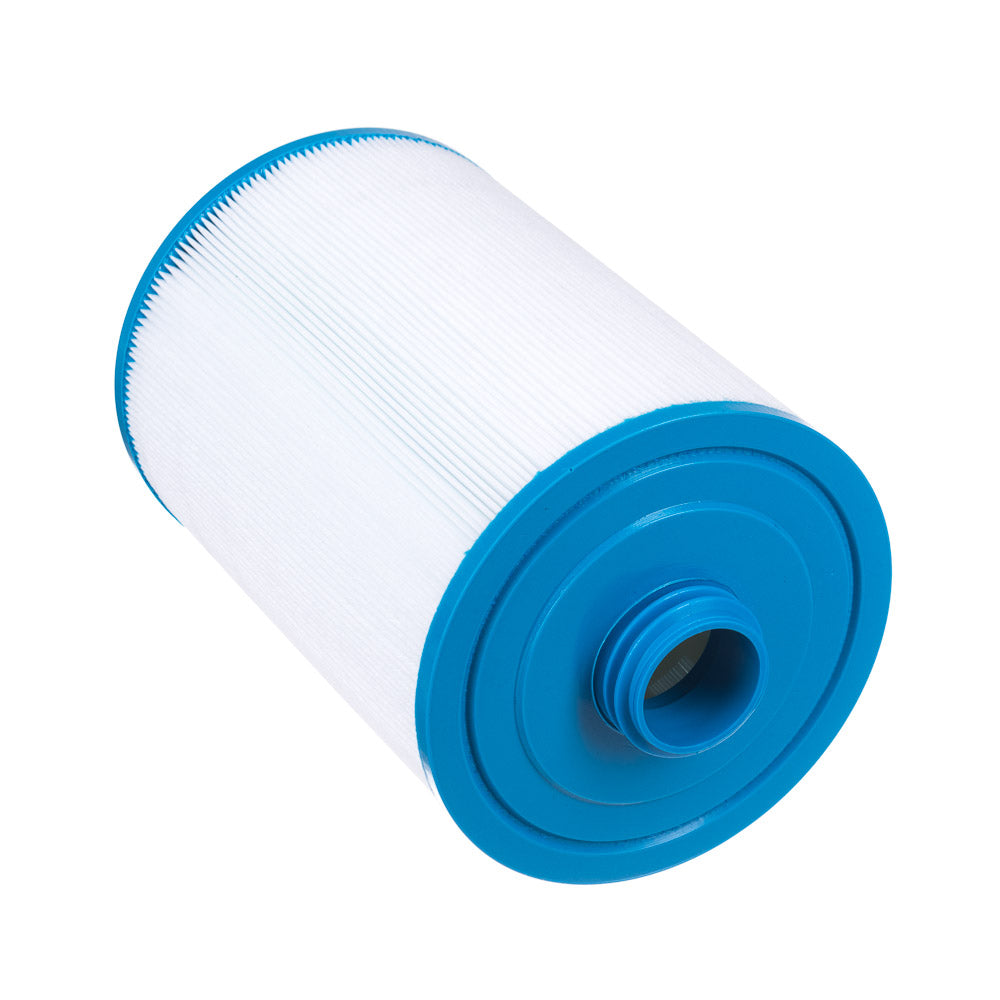 Short filter for Jacuzzi by Beauty System, showing the compact replacement filter with mesh and plastic frame.