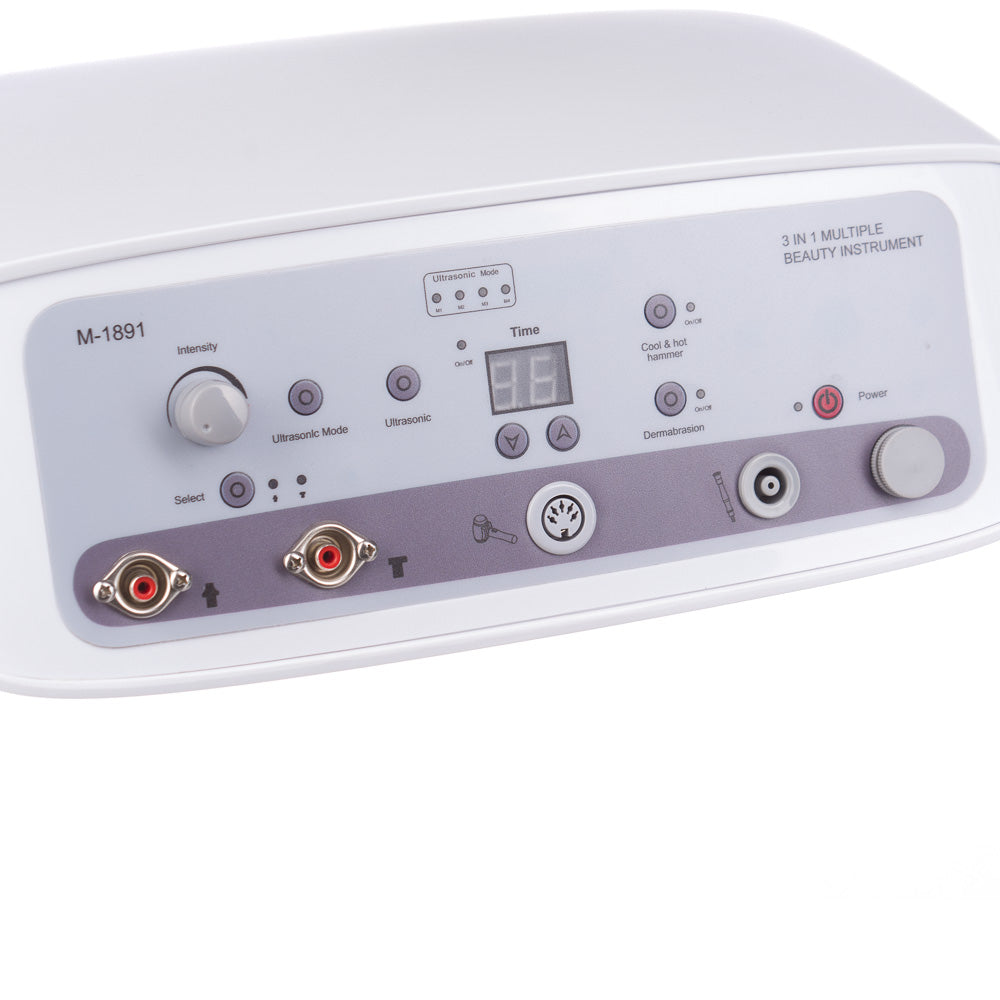 3-in-1 Microdermabrasion + Ultrasound + Hot–Cold BR-1891 – Gray - BVShop