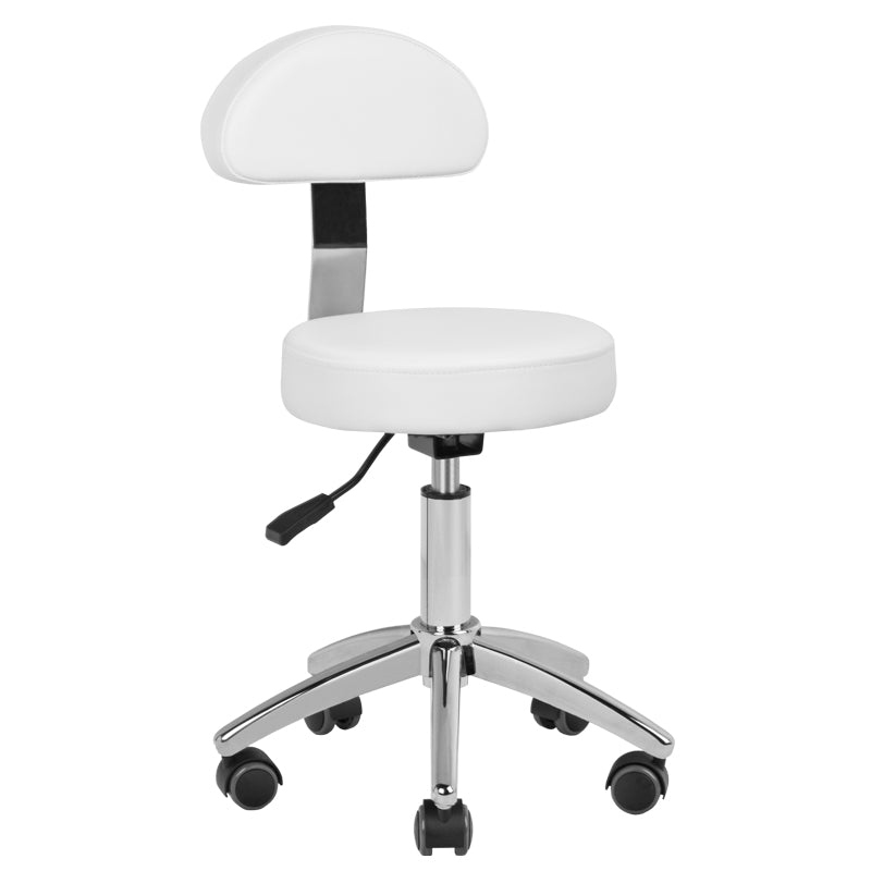 304p white cosmetic pedicure stool - BVShop
