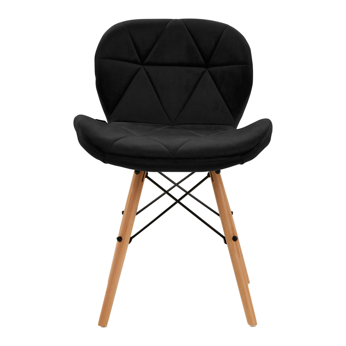4Rico Cosmetic chair QS-186 black velvet - BVShop