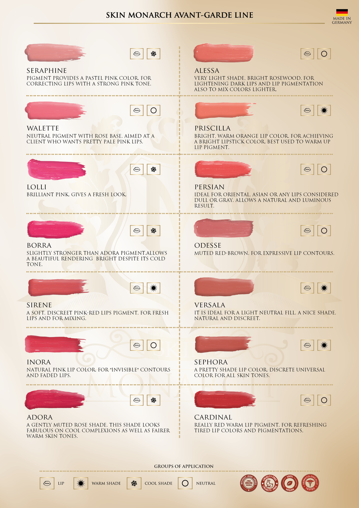 Skin Monarch Avantgarde Linie Seraphine Lippenpigment 5ml