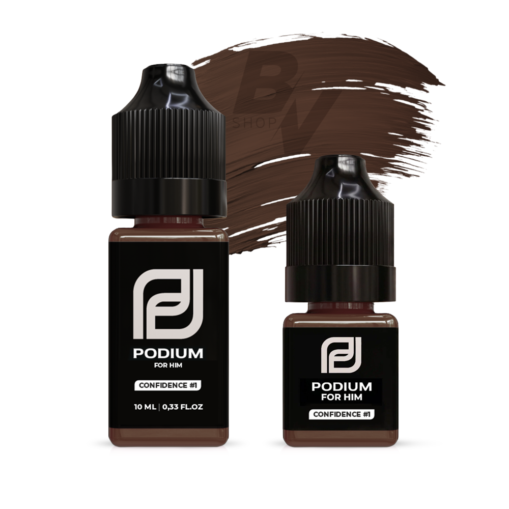 Podium Confidence No1 Male Brows Light PMU pigment 6ml and 10ml