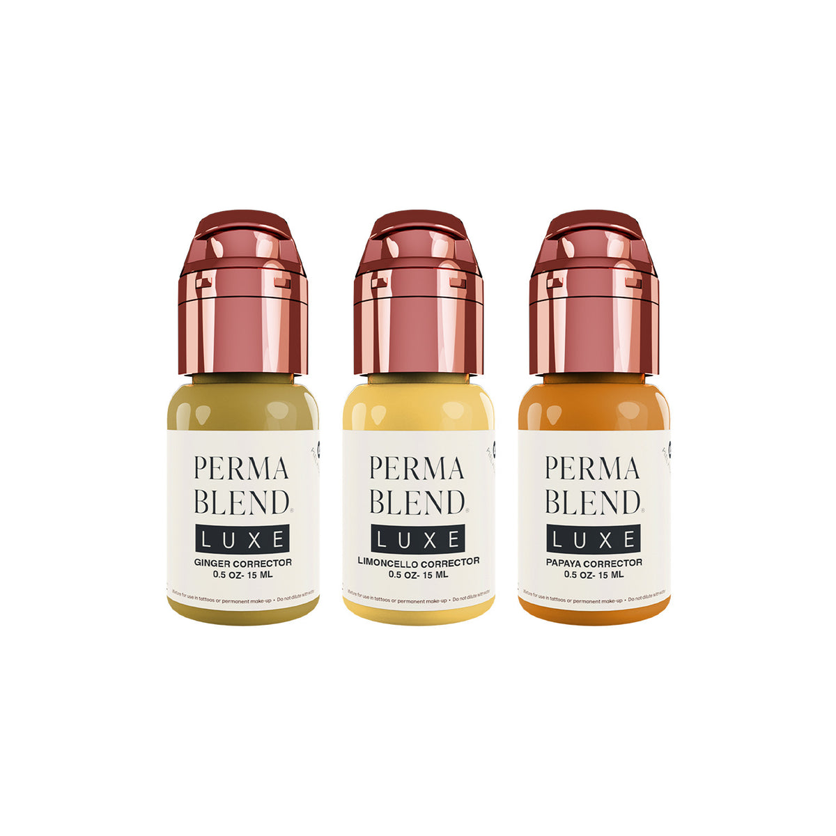 Perma Blend Rescue Correctors Set with three 15ml PMU pigments