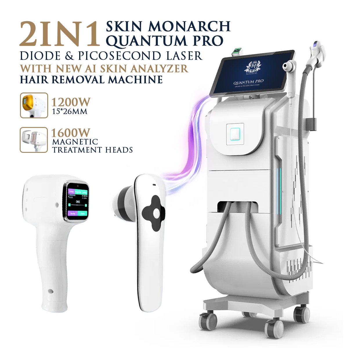 Skin Monarch Quantum Pro Dioden- und Pikosekundenlaser