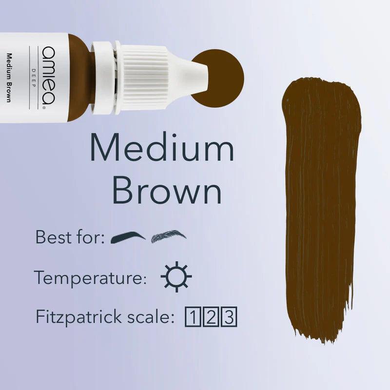 Amiea Deep Medium Brown Pigments 10ml - BVShop