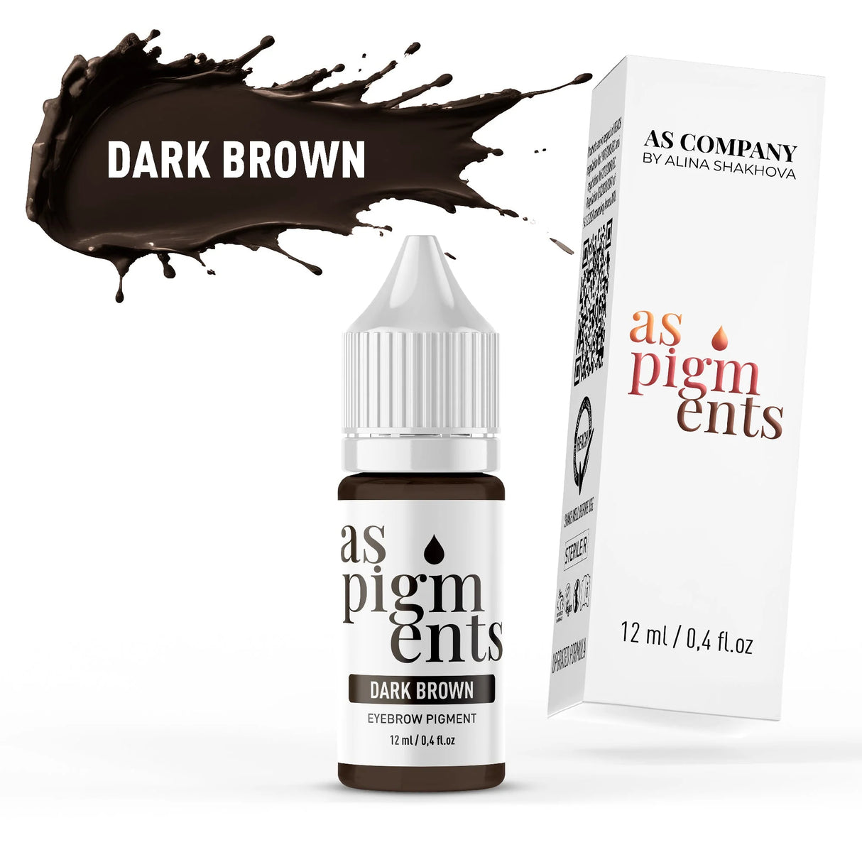 AS COMPANY Dark Brown (AS Pigments) 6/12ml - BVShop