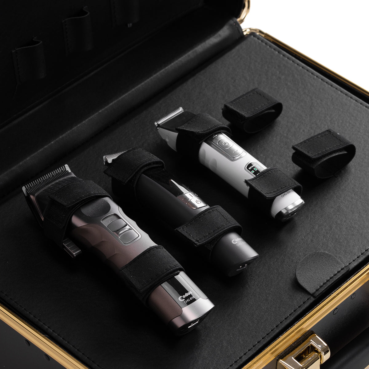 Barber case golden black - BVShop