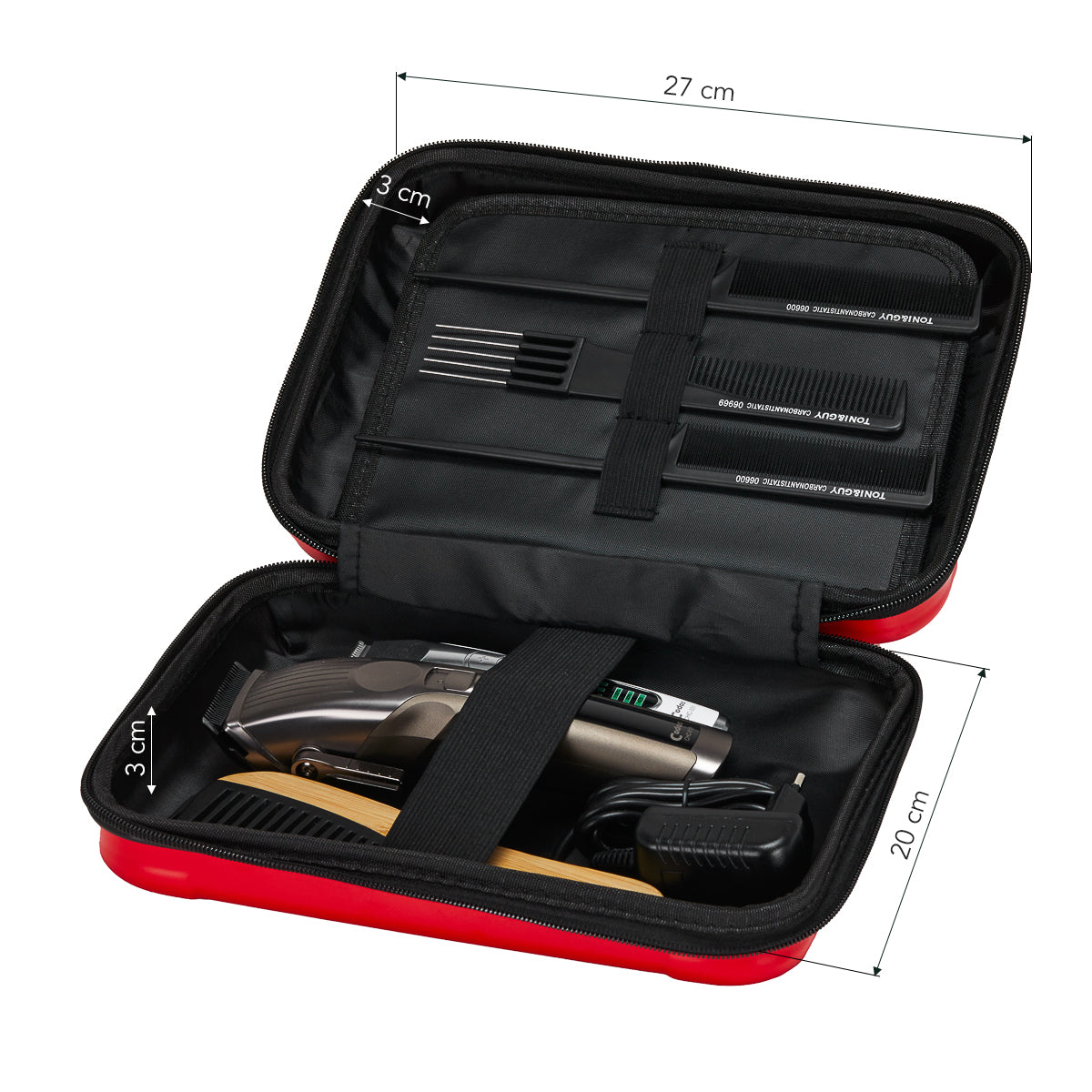Barber hairdressing case red - BVShop