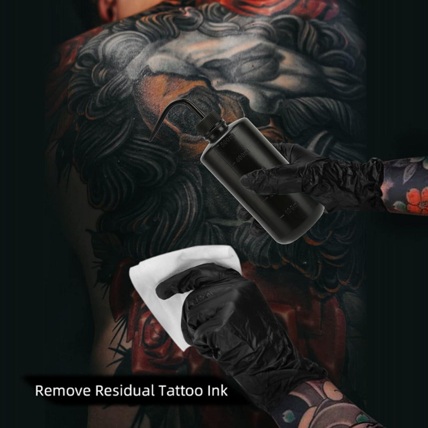 Black Plastic Wash Bottle 500ml - BVShop