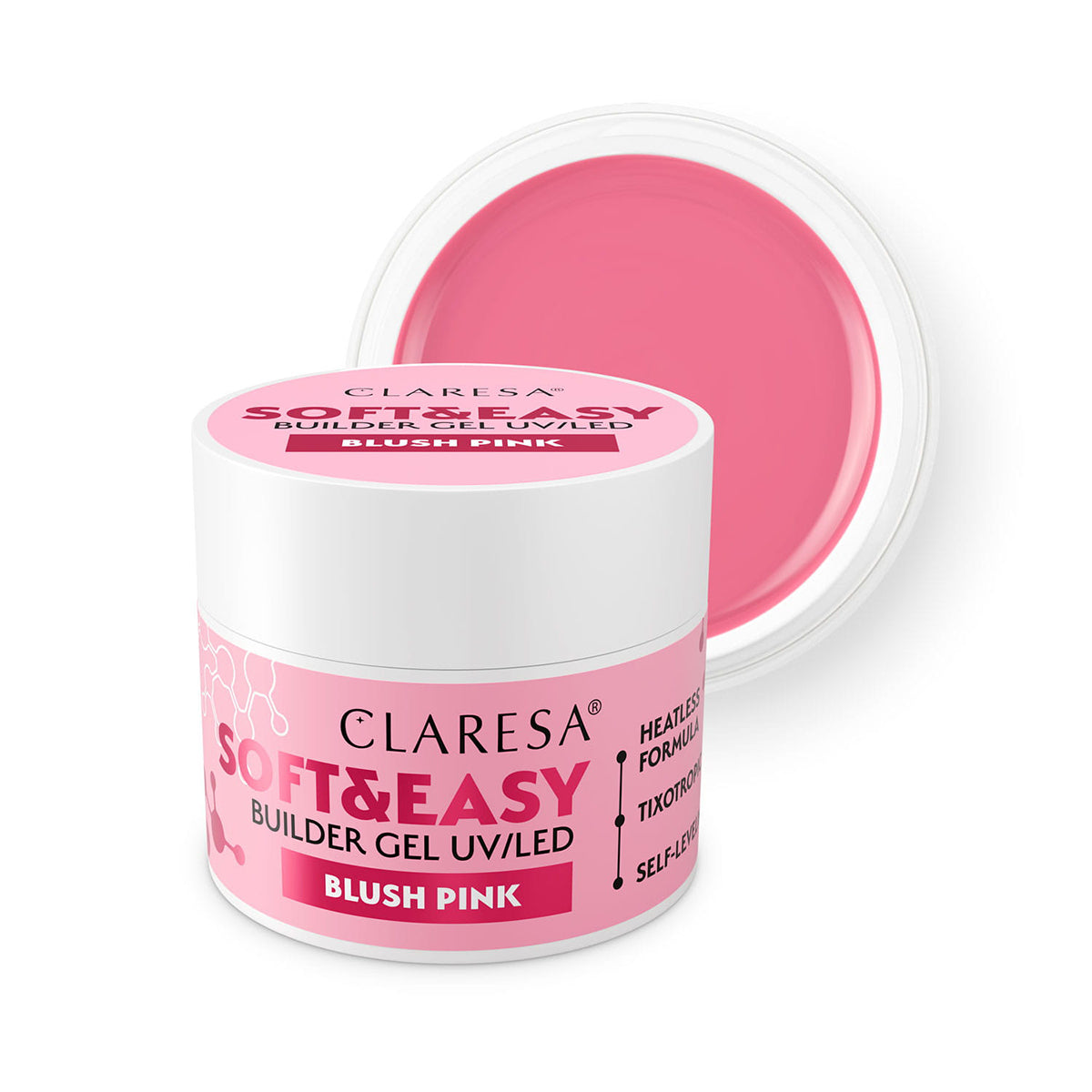 Claresa builder gel Soft&Easy blush pink 90g - BVShop
