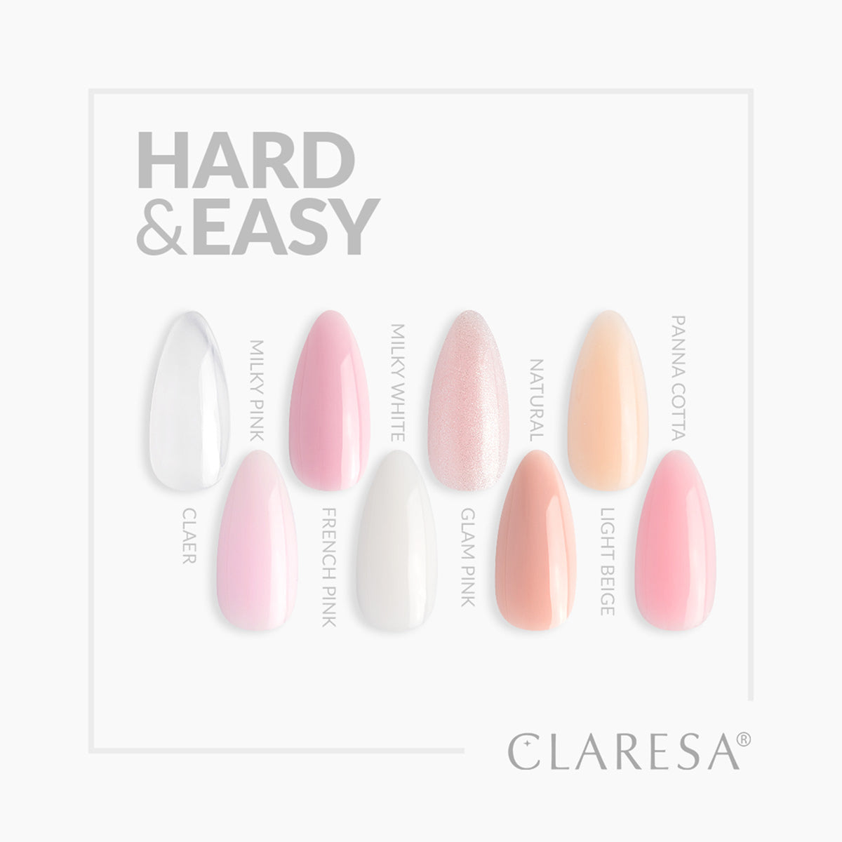 CLARESA HARD&EASY BUILDER GEL CLEAR 45g - BVShop