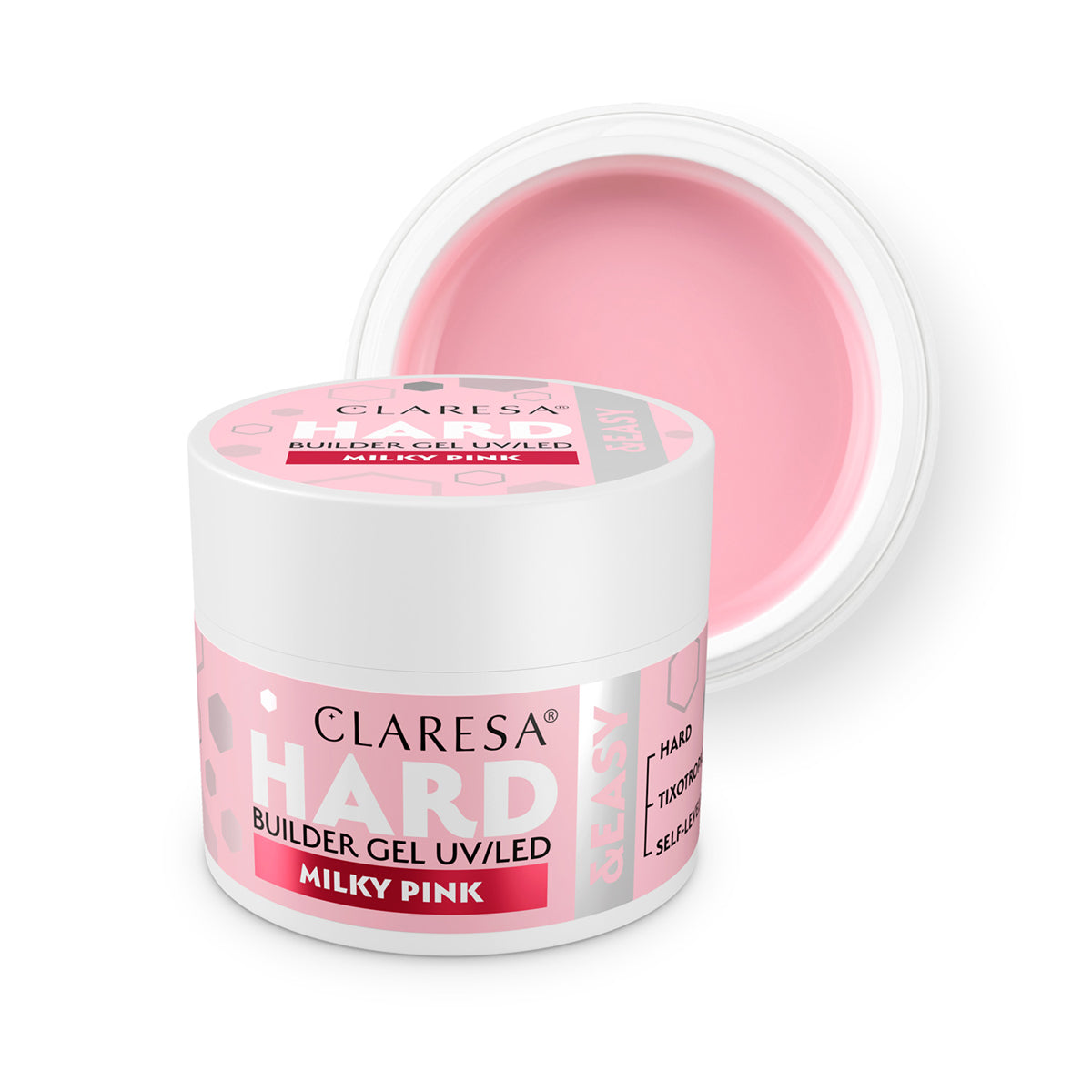 CLARESA HARD&EASY BUILDER GEL MILKY PINK 12g - BVShop