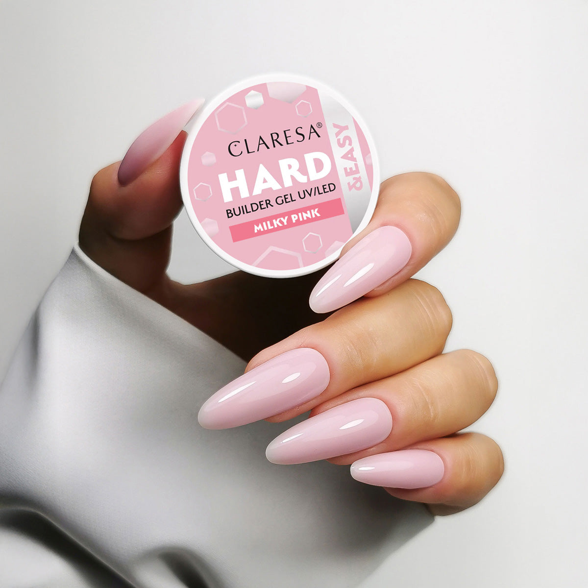 CLARESA HARD&EASY BUILDER GEL MILKY PINK 12g - BVShop
