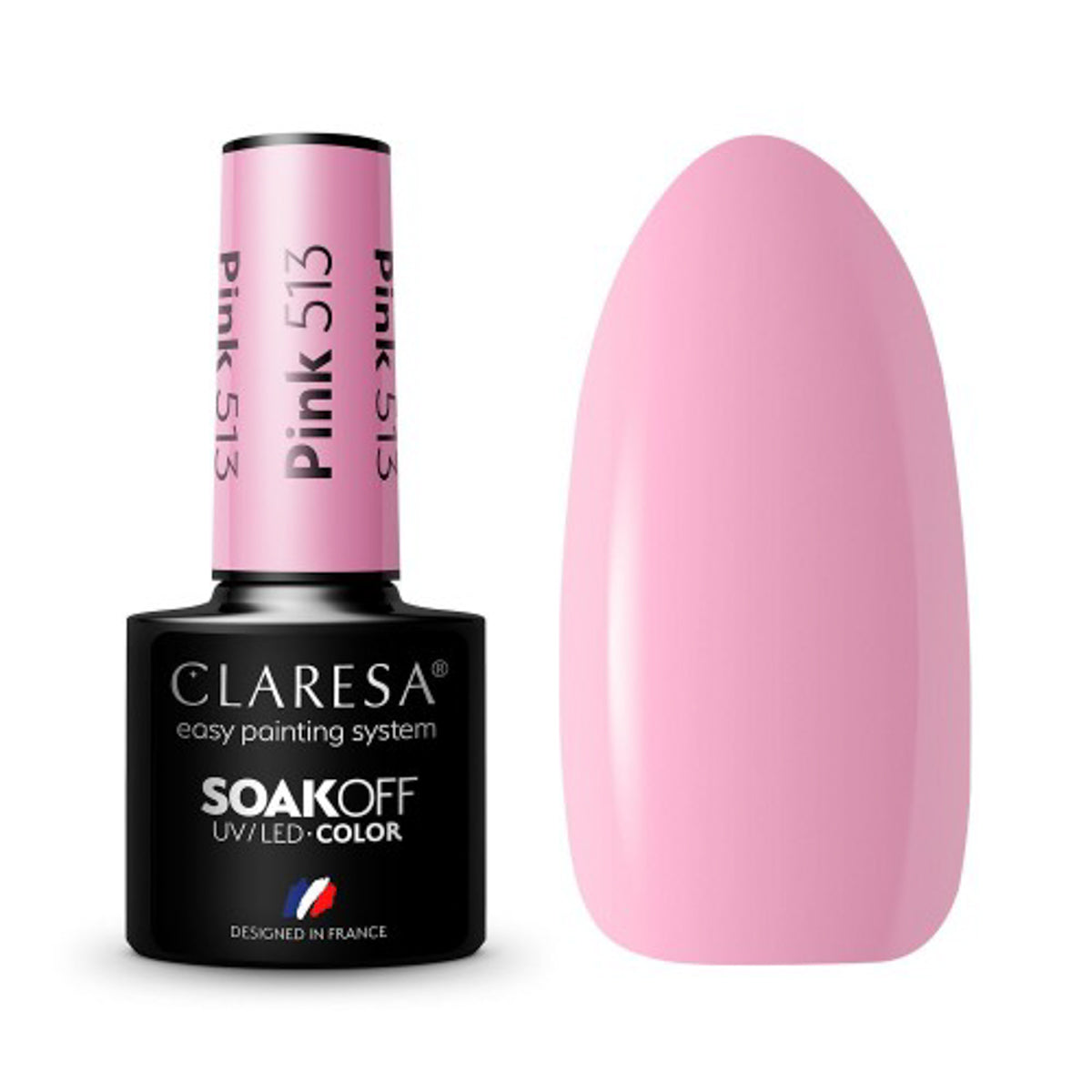 CLARESA Hybrid nail polish PINK 513 -5g - BVShop