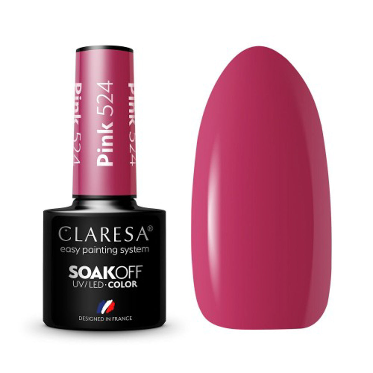 CLARESA Hybrid nail polish Pink 524 -5g - BVShop