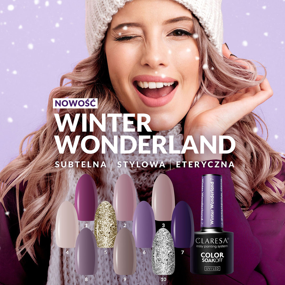 CLARESA Hybrid Polish Winter Wonderland 1 - 5g. - BVShop