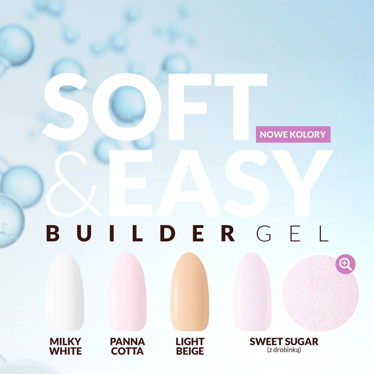 Claresa Soft&Easy builder gel sweet sugar 45g - BVShop