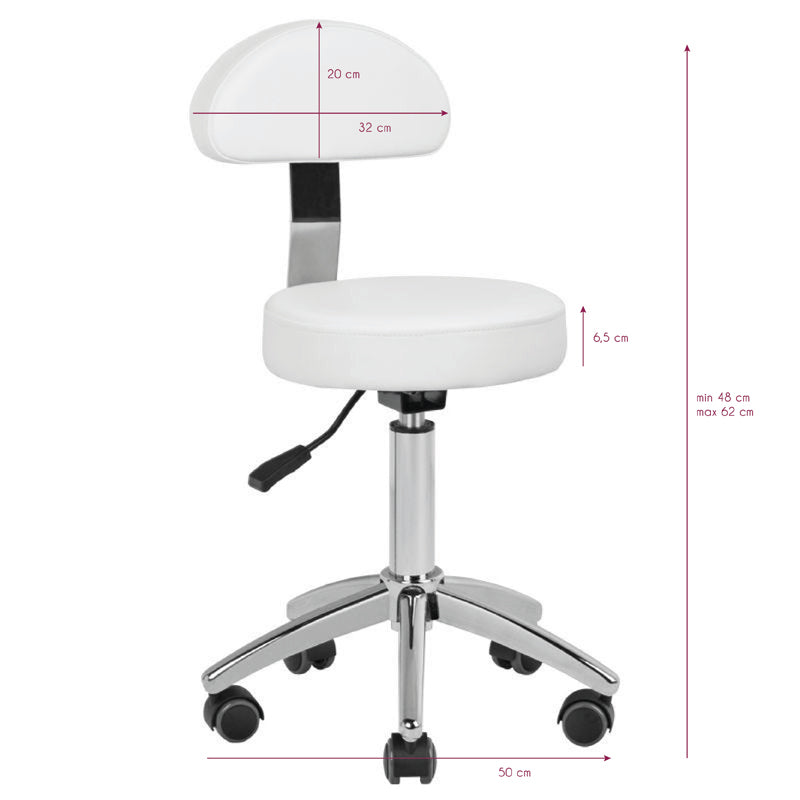 Cosmetic stool am-304 white - BVShop