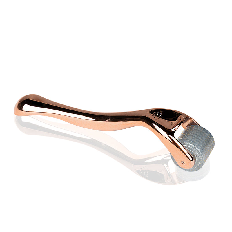Derma roller for mesotherapy rose gold 0.5mm 192 titanium needles - BVShop