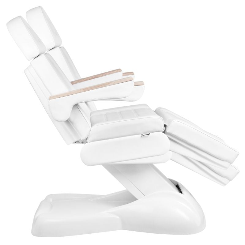 Electric cosmetic chair lux 273b + stool 304 white - BVShop