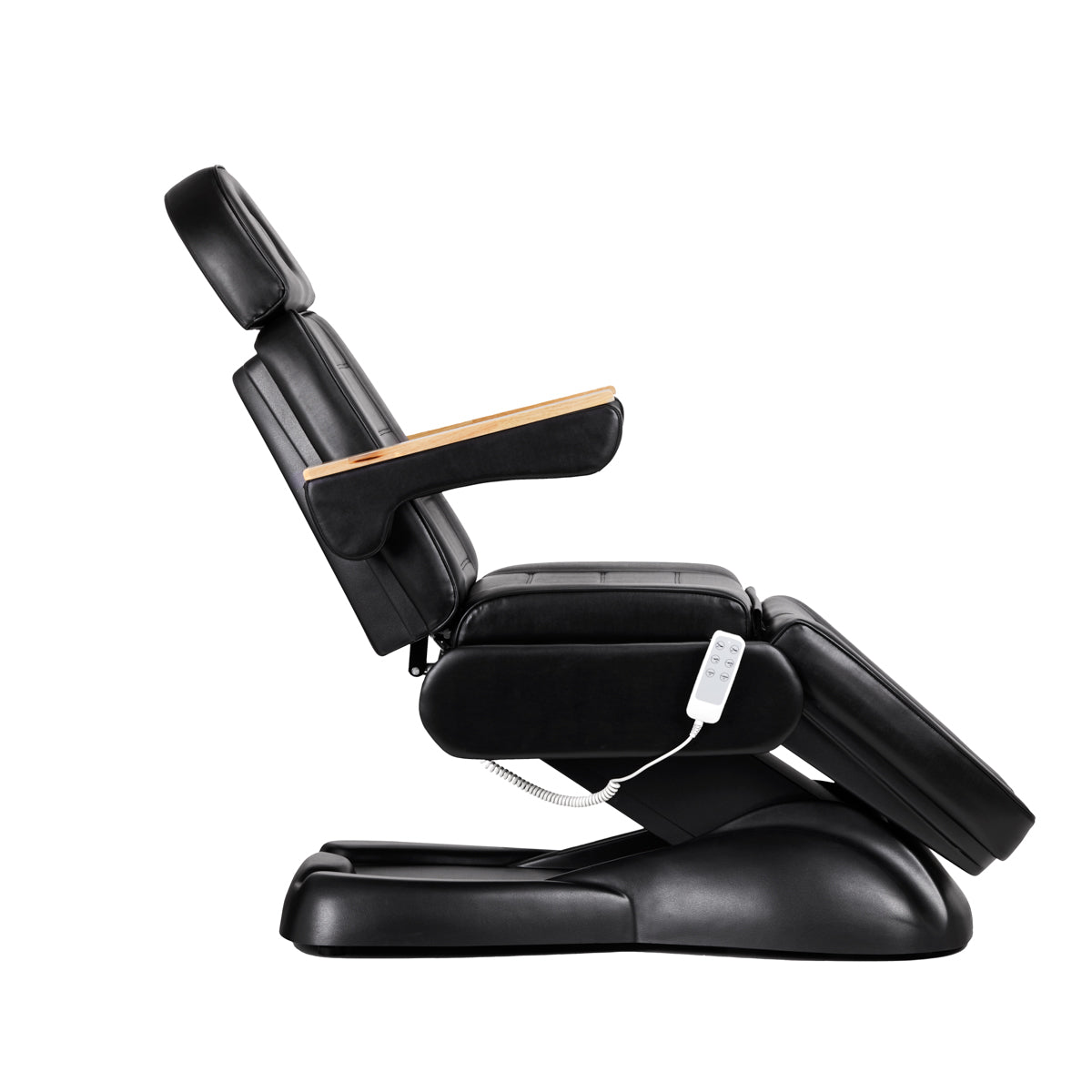 Electric cosmetic chair SILLON Lux 273b + stool 304 black - BVShop